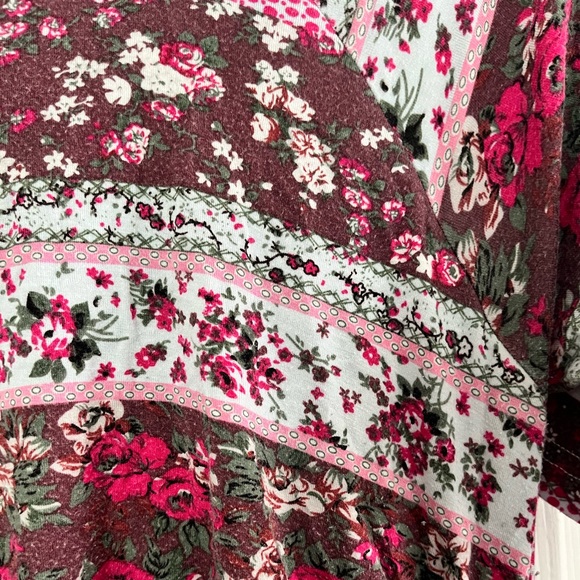 Drawstring Midi Nursing Dress - quilted floral - Picture 4 of 5